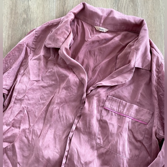 Eberjey Inez Washable Silk Long PJ Set - Picture 6 of 7